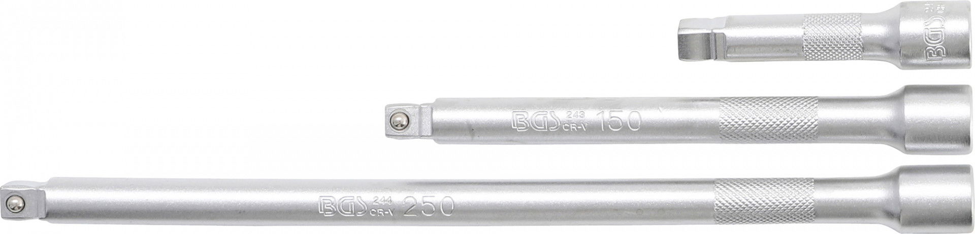 BGS Technic 9-2239 crowa billenős hosszabbító szár készlet, 3/8", 3 részes termék fő termékképe