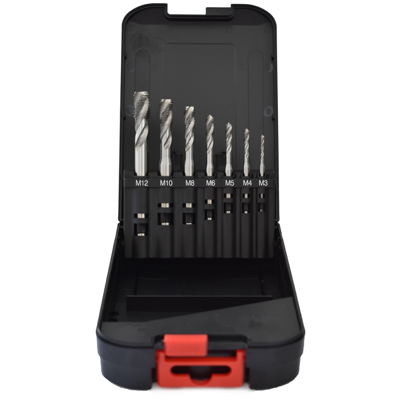 Abraboro HSS-G 7 részes gépi menetfúró készlet 2-3 terelőéllel 35° zsákfurat menethez (DIN 371 C) termék fő termékképe