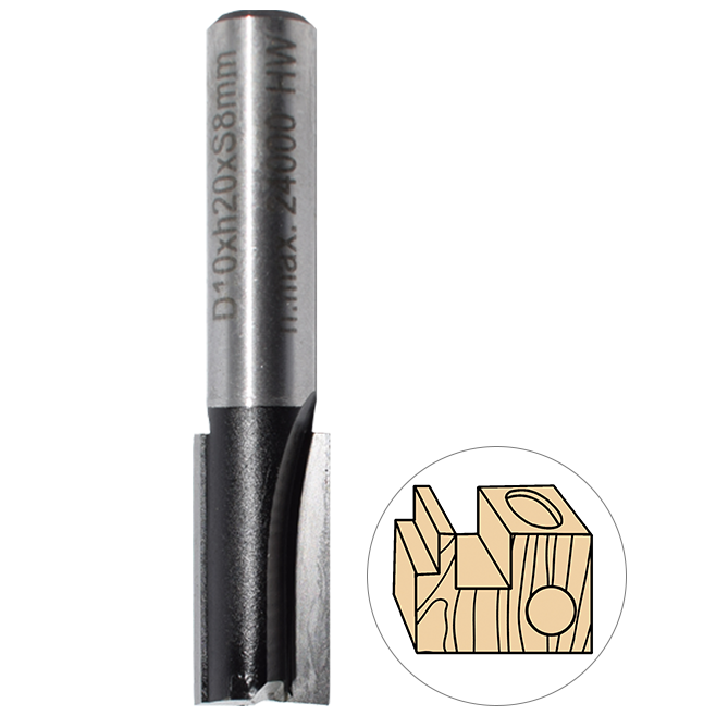 Abraboro 6 x 48 / 14 mm horonymaró kétélű homlokéllel termék fő termékképe