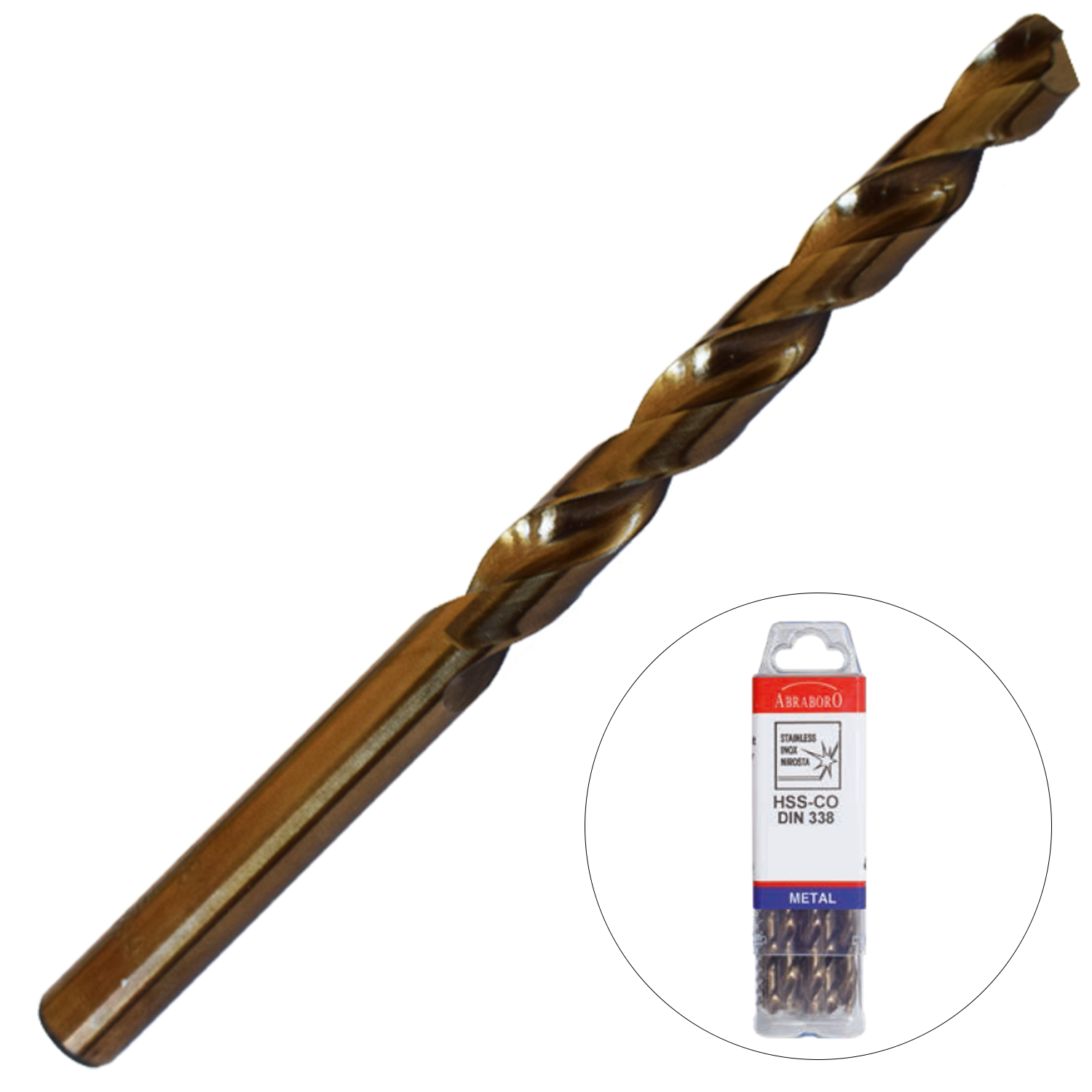 Abraboro 2.8 x 61 / 33 mm HSS-Co fémcsigafúró X-Pack, 10 db/csomag termék fő termékképe