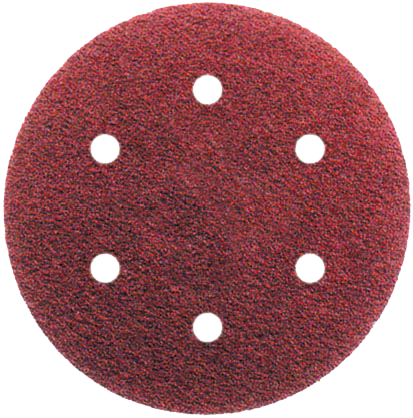 Abraboro 150 mm kör alakú csiszolópapír 6 lyukkal, 40-es szemcseméret, 50 db/csomag termék fő termékképe