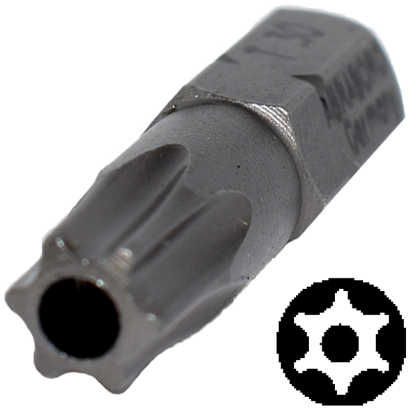 Abraboro TxTR 25 x 25 mm Torx Tamper SUPRA bit, 10 db/csomag termék fő termékképe