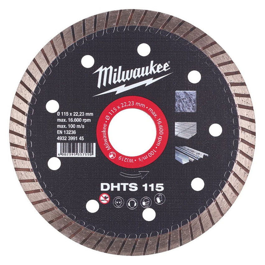 Milwaukee DHTS gyémánt vágótárcsa, turbo, Ø115 mm termék fő termékképe