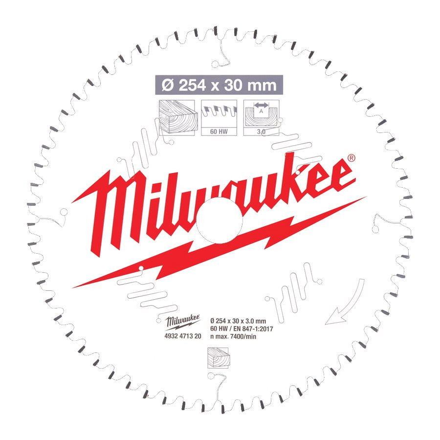 Milwaukee CSB MS W körfűrészlap 254/30/60ATB termék fő termékképe