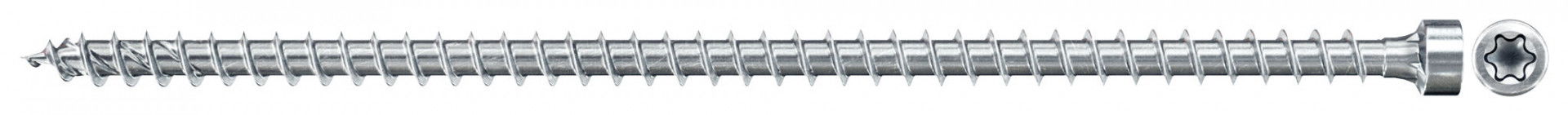 Fischer FPF II CHTF 10.0 x 380 BC 25 hengeres fejű, kékre horganyzott, végigmenetes szerkezetépítő csavar TX behajtással, 25 db/csomag termék fő termékképe