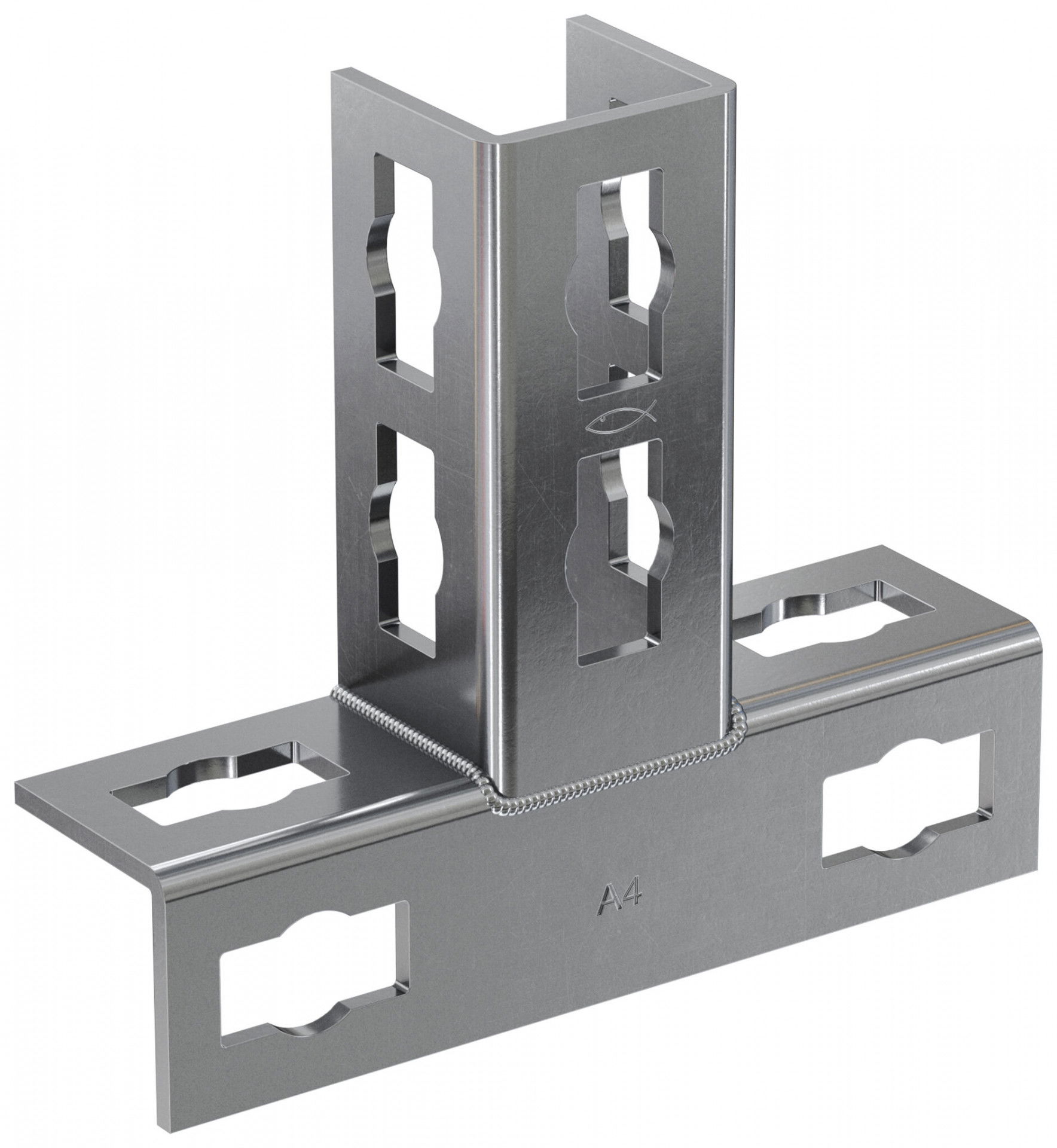 Fischer PFUF 2D korrózióálló acél szerelőelem, 10 db/csomag termék fő termékképe