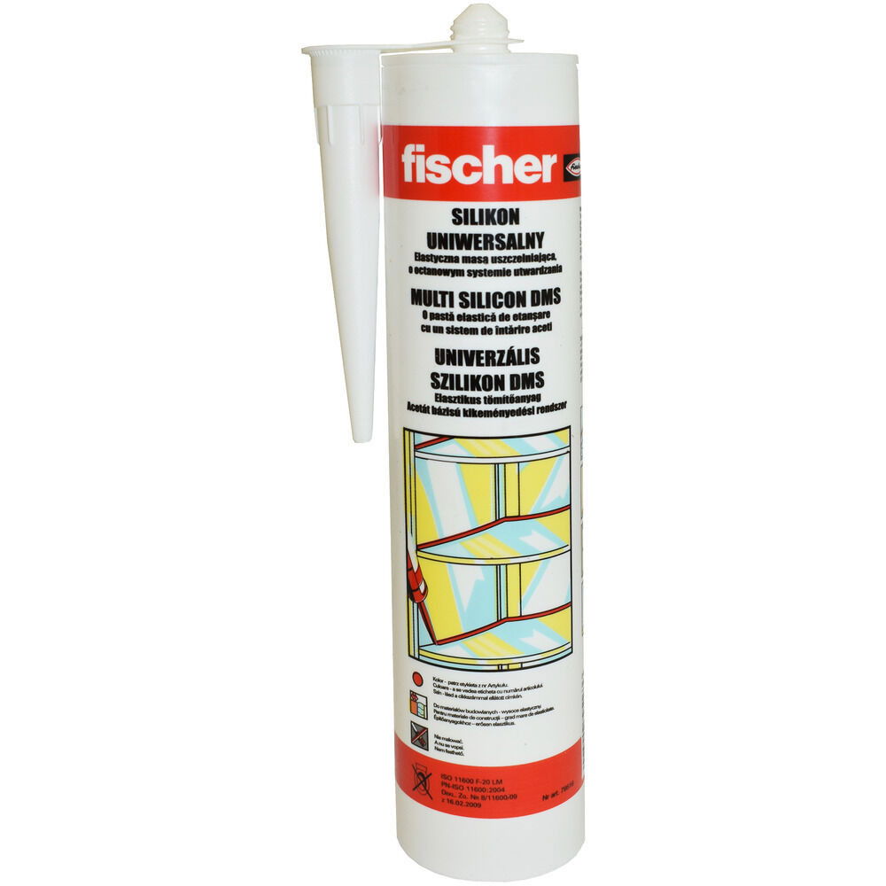 Fischer DMS W univerzális szilikon (H), fehér, 280 ml termék fő termékképe