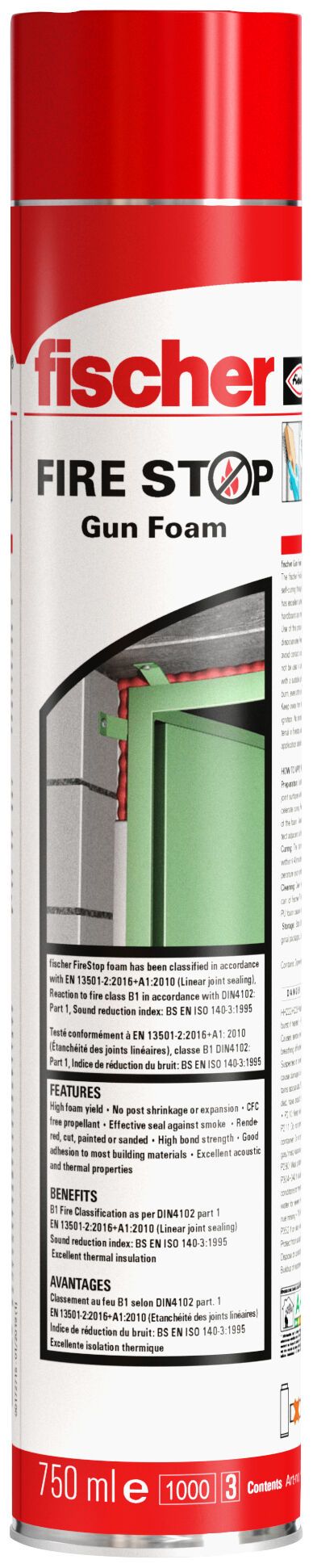 Fischer Pisztolyos tűzvédelmi hab, 750 ml termék fő termékképe