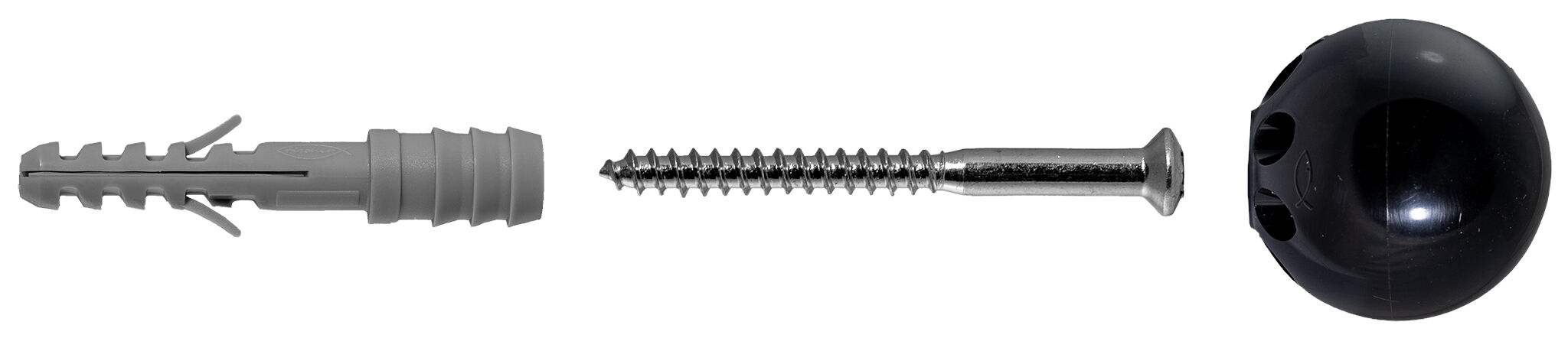 Fischer TS 8 S ajtóütköző, fekete, 10 db/csomag termék fő termékképe
